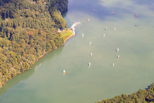Lingenfelder Altrhein, sailing club Lingenfeld SCLF in Lingenfeld in the state Rhineland-Palatinate, Germany