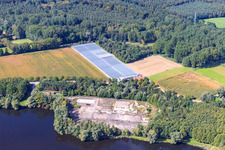 Aerial photograpy of Gardening center Klaus and Frank Mildenberger in the district Sondernheim in Germersheim in the state Rhineland-Palatinate, Germany