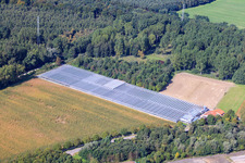 Oblique view of Gardening center Klaus and Frank Mildenberger in the district Sondernheim in Germersheim in the state Rhineland-Palatinate, Germany