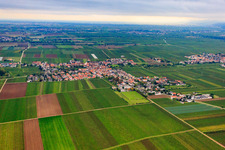 Village view from the northeast in Gönnheim in the state Rhineland-Palatinate, Germany