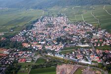 Town View of the streets and houses of the residential areas in Deidesheim in the state Rhineland-Palatinate