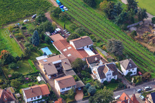 Aerial view of Zimmermann's Apple Days in Wachenheim an der Weinstraße in the state Rhineland-Palatinate, Germany