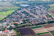 Settlement area in Lambsheim in the state Rhineland-Palatinate, Germany