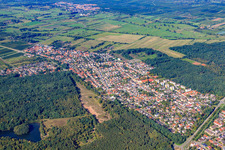 View from the southeast in Birkenheide in the state Rhineland-Palatinate, Germany