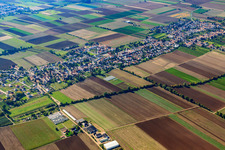 Village view from the northeast in the district Rödersheim in Rödersheim-Gronau in the state Rhineland-Palatinate, Germany
