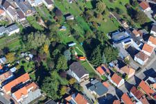 Saarstraße Villa Kunterbunt in Kandel in the state Rhineland-Palatinate, Germany out of the air