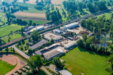 Recycling center in the district Berghausen in Pfinztal in the state Baden-Wuerttemberg, Germany