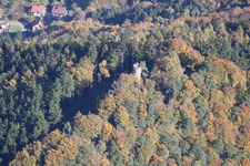 Aerial photograpy of Rehberg Tower in Waldrohrbach in the state Rhineland-Palatinate, Germany
