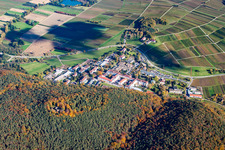 Aerial view of Landeck State Psychiatric Hospital in Klingenmünster in the state Rhineland-Palatinate, Germany