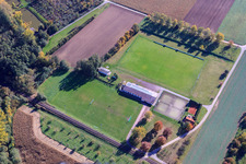 Sports fields of SpVgg Oberhausen-Barbelroth in Barbelroth in the state Rhineland-Palatinate, Germany