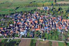 In the bell tithe in Winden in the state Rhineland-Palatinate, Germany from the plane