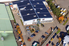 Aerial photograpy of Horst Industrial Estate, Frey Kitchen Center Interior Design in the district Minderslachen in Kandel in the state Rhineland-Palatinate, Germany
