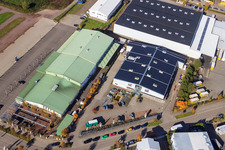 Horst Industrial Estate, Frey Kitchen Center Interior Design in the district Minderslachen in Kandel in the state Rhineland-Palatinate, Germany out of the air