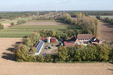 Leistenmühle in Erlenbach bei Kandel in the state Rhineland-Palatinate, Germany from above