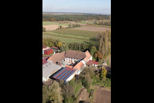 Leistenmühle in Erlenbach bei Kandel in the state Rhineland-Palatinate, Germany out of the air