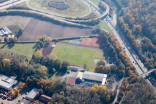 Edgar-Heller-Straße, Police Sports Club Karlsruhe eV in the district Durlach in Karlsruhe in the state Baden-Wuerttemberg, Germany