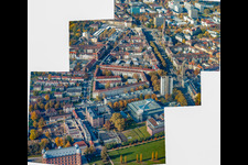 Gottesauer Platz on Durlacher Allee in the district Oststadt in Karlsruhe in the state Baden-Wuerttemberg, Germany