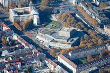 Baden State Theatre in the district Südstadt in Karlsruhe in the state Baden-Wuerttemberg, Germany