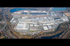 Daimler from the south in the district Maximiliansau in Wörth am Rhein in the state Rhineland-Palatinate, Germany