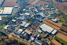 Industrial area Entenseestr in Hagenbach in the state Rhineland-Palatinate, Germany
