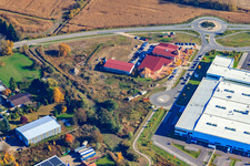 Aerial view of Linda's Dance World in Hagenbach in the state Rhineland-Palatinate, Germany