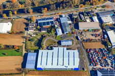 Aerial photograpy of OFTEC Surface Technology in Hagenbach in the state Rhineland-Palatinate, Germany
