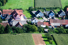 Schleithal in the state Bas-Rhin, France from a drone