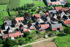 Oblique view of Schleithal in the state Bas-Rhin, France