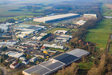 Industrial estate, Gazely Logistics Center, 2nd construction phase in the district Minderslachen in Kandel in the state Rhineland-Palatinate, Germany