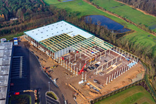 Gazely Logistics Center 2nd construction phase for STS Group in the district Minderslachen in Kandel in the state Rhineland-Palatinate, Germany out of the air