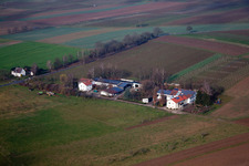 Aerial photograpy of Eichenhof in the district Deutschhof in Kapellen-Drusweiler in the state Rhineland-Palatinate, Germany