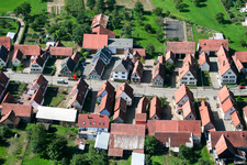 Schleithal in the state Bas-Rhin, France from the plane