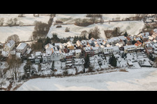 Ludwigstraße from the east in Jockgrim in the state Rhineland-Palatinate, Germany