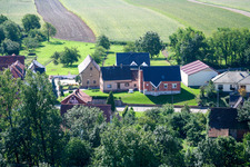 Drone recording of Niederlauterbach in the state Bas-Rhin, France