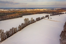 Aerial view of Otterbachtal in Kandel in the state Rhineland-Palatinate, Germany