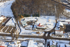 Auto Bohlender GmbH & Co.KG Auto Bohlender GmbH & Co.KG in snow in winter in Kandel in the state Rhineland-Palatinate, Germany