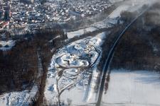Oblique view of Lauterbourg in the state Bas-Rhin, France