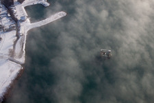 Lauterbourg in the state Bas-Rhin, France from above