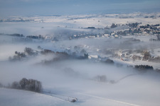 Aerial view of Wintzenbach in the state Bas-Rhin, France