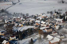 Wintzenbach in the state Bas-Rhin, France from the plane