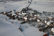 Bird's eye view of Wintzenbach in the state Bas-Rhin, France