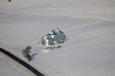 Aerial view of Wintzenbach in the state Bas-Rhin, France