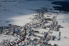 Aerial view of Schleithal in the state Bas-Rhin, France
