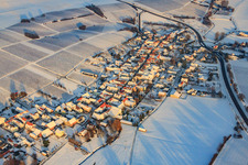 Bird's eye view of Niederhorbach in the state Rhineland-Palatinate, Germany