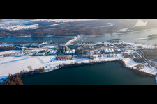 Chemical industry on the Rhine in Lauterbourg in the state Bas-Rhin, France