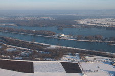Rhine and Gold Canal in Munchhausen in the state Bas-Rhin, France
