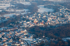 Lauterbourg in the state Bas-Rhin, France from the plane