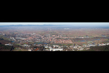 Panorama in Herxheim bei Landau in the state Rhineland-Palatinate, Germany