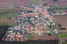 Aerial view of Village - View in Westheim in the state Rhineland-Palatinate, Germany
