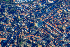Maximilianstraße at the Altpörtel in Speyer in the state Rhineland-Palatinate, Germany